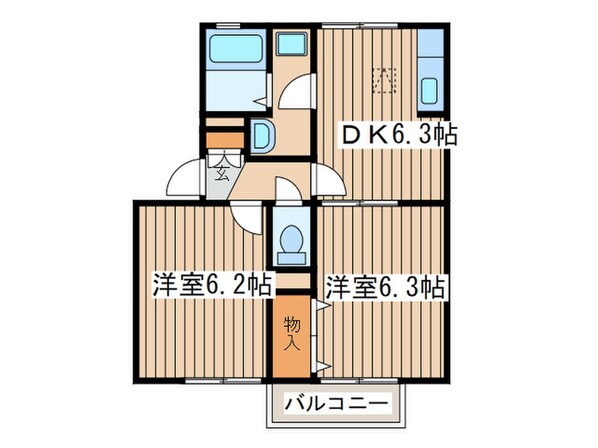 フォンティーヌの物件間取画像